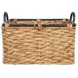 ZEST Kitchen + Home 17x12 Braided Wooden Handle Basket