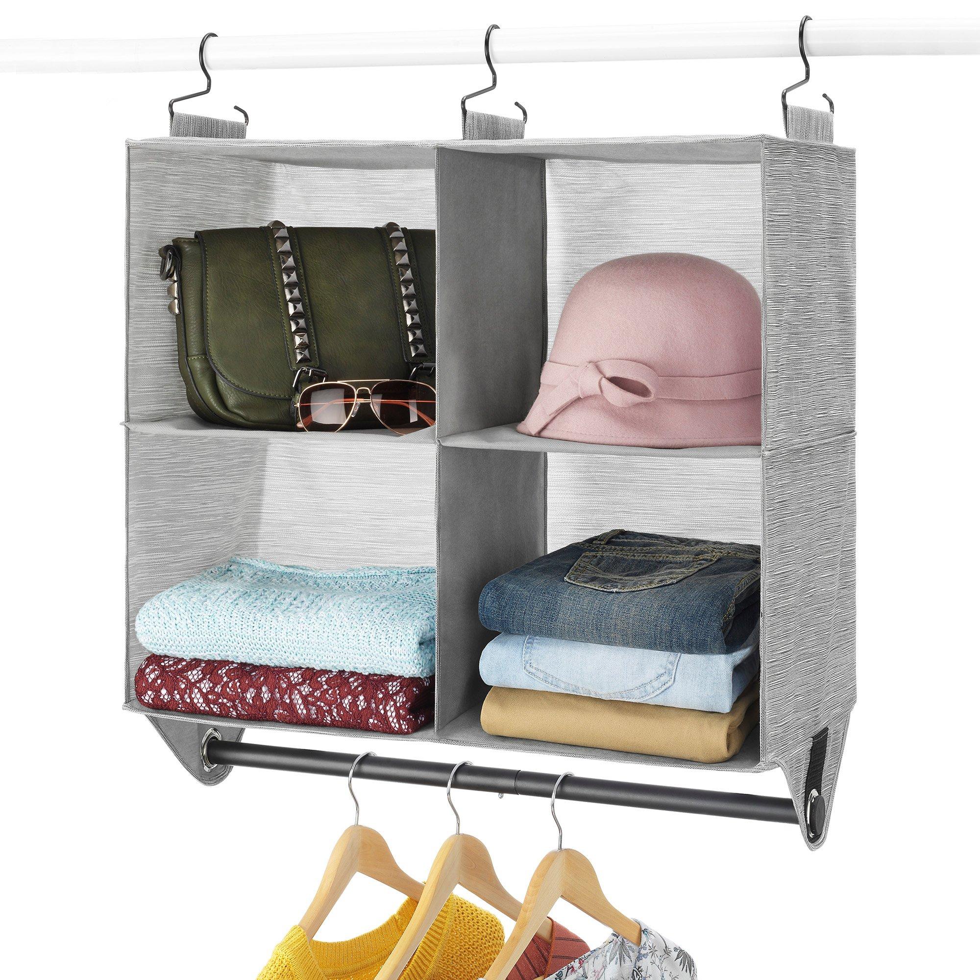 Whitmor 4-Section Fabric Closet Organizer Shelf