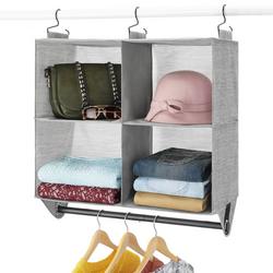 4-Section Fabric Closet Organizer Shelf