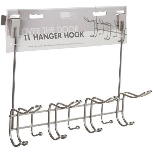 Simplify 11 Hook Over The Door Hanging Rack