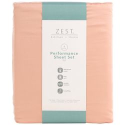 ZEST Kitchen + Home 400 Thread Count Cotton Sheet Set