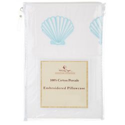 Panama Jack 2-pk. Embroidered Hem Shell Pillowcase Set