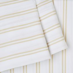 Cathay Home 2pk Striped Microfiber Pillowcase Set