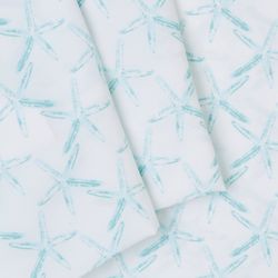 Cathay Home 2pk Starfish Microfiber Pillowcase Set