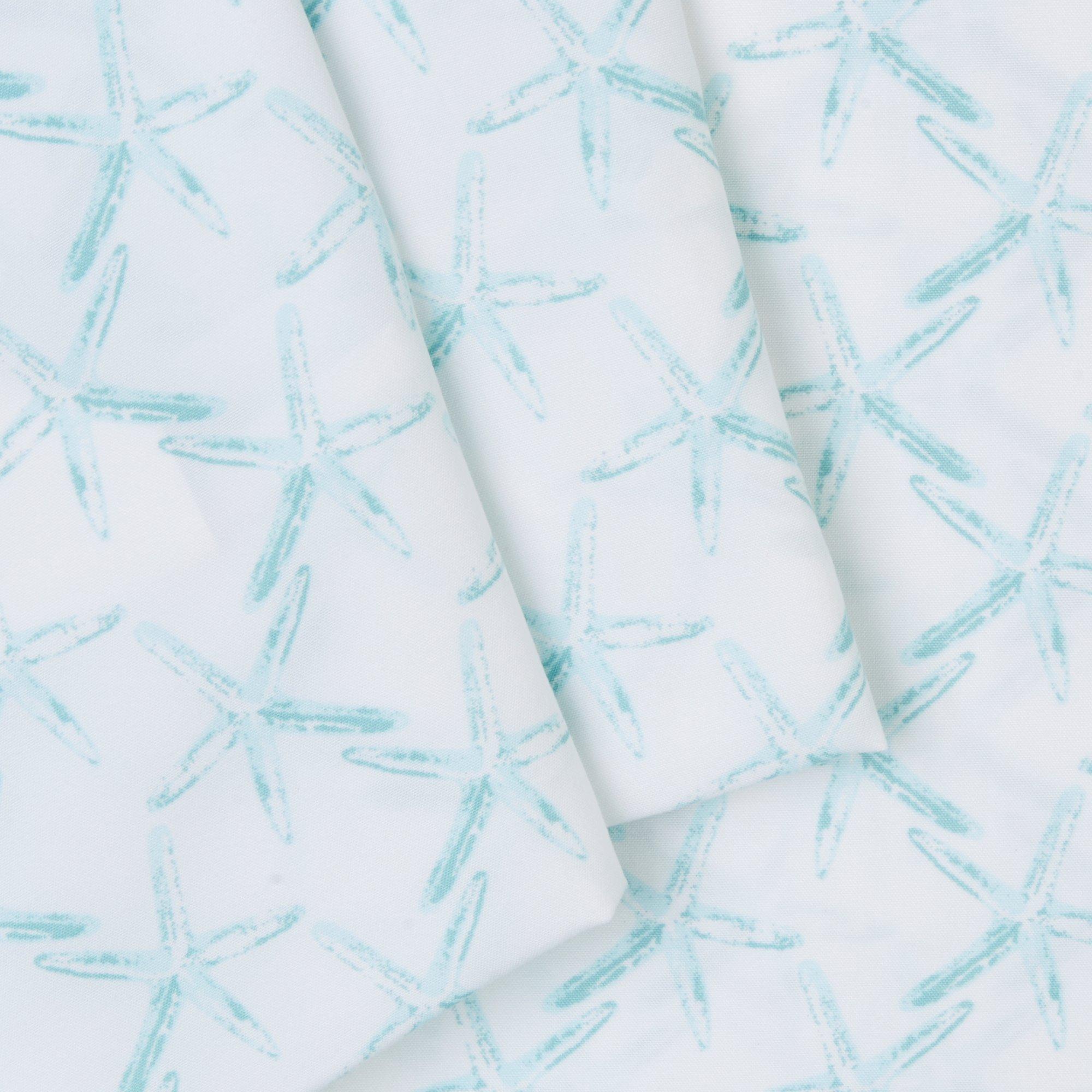 2pk Starfish Microfiber Pillowcase Set