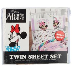 Disney Minnie Mouse  Twin Sheet Set