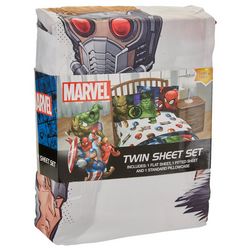 Marvel Avengers Character Print Twin Sheet Set