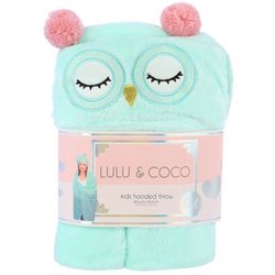 Lulu and Coco Kids Hooded Cozy Owl Throw
