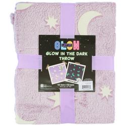 Glow in the Dark Moon and Stars Throw
