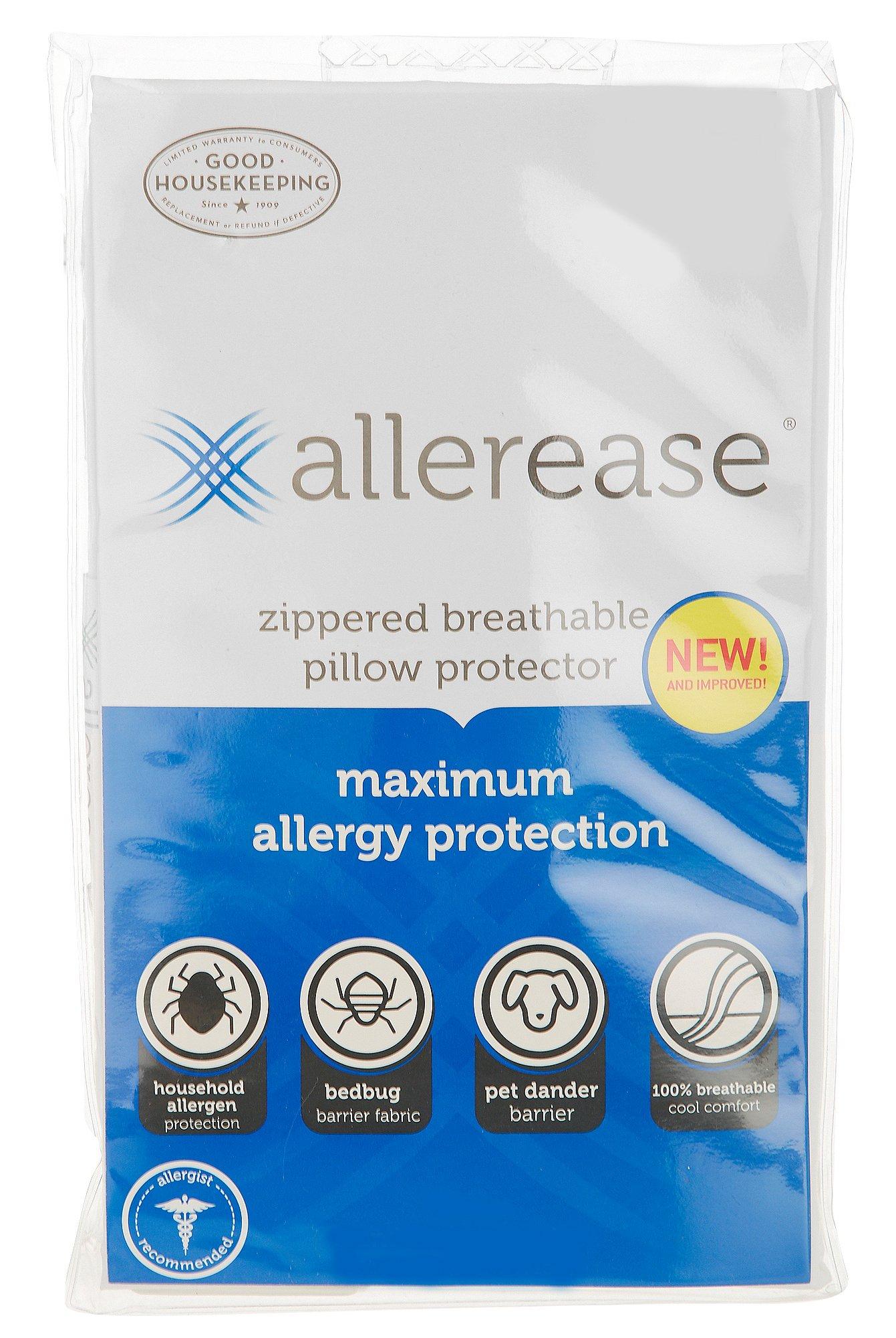 Allerease Maximum Allergy Protection Jumbo Pillow Protector