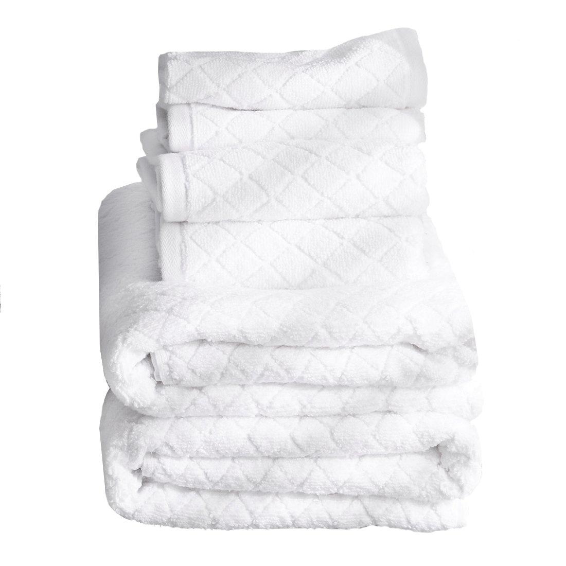 Madison Park Essentials Seafoam Adrien Super Soft 6 Piece Cotton Towel Set