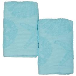 2 Pk Seascape Hand Towel Set