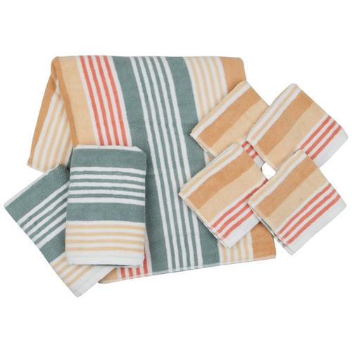 Caro Home 4 Pk Sadie Stripe Washcloth Set