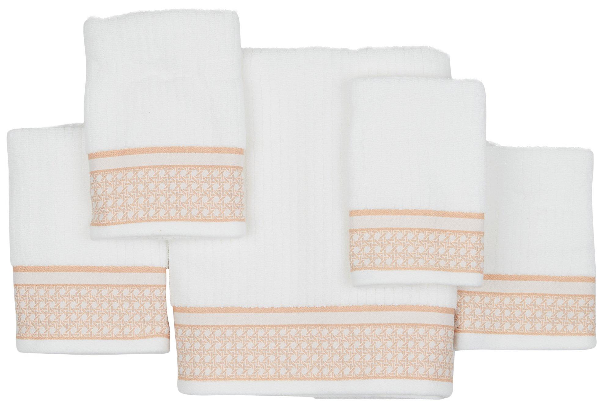 Caro Home Bethany Towel Collection - Beige - Wash Cloth