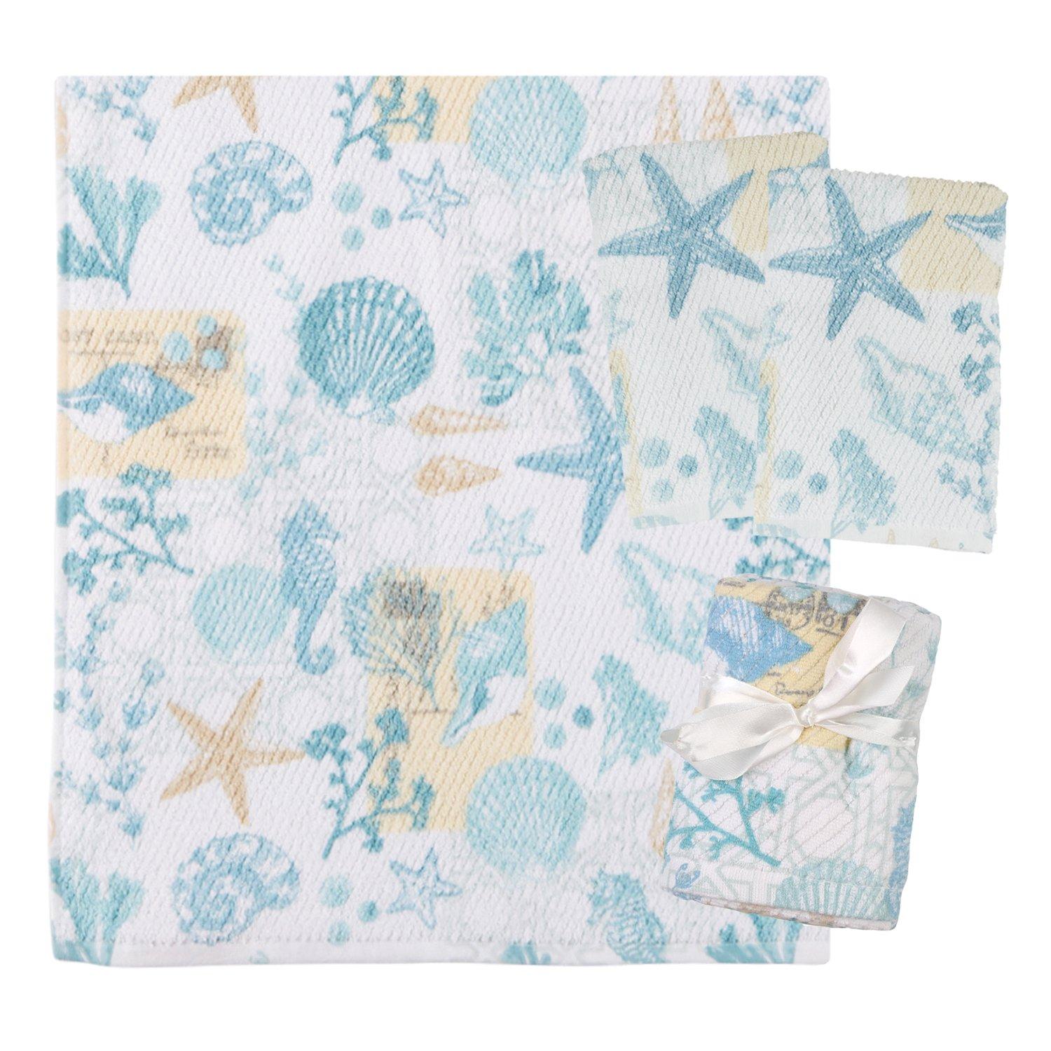 Cotton Cloth Napkins (Floral + Stripes 4 pack) - Salt + Sirena