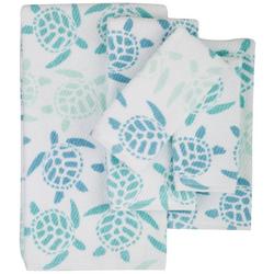 Sea Turtle Print Bath Towel Collection