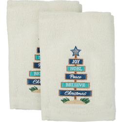 2-pk. Christmas Signs Hand Towel Set