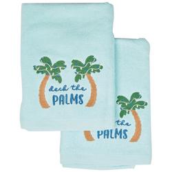 2-pk. Deck The Palms Hand Towel Set