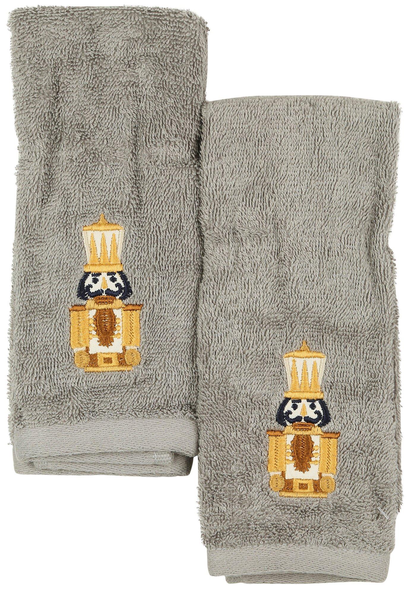 2 Pk Nutcracker Fingertip Towels