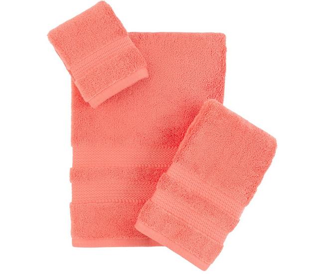 Caro, Bath, Caro Home Seasonal Red Trim 2 Pc Hand Towel Set