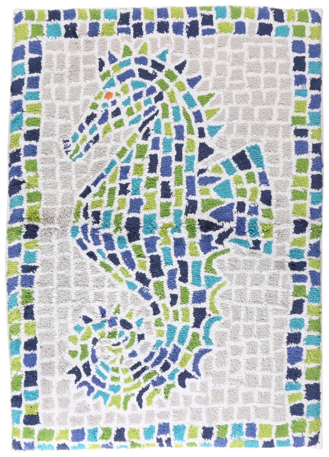 24x36 Mosaic Seahorse Bath Rug