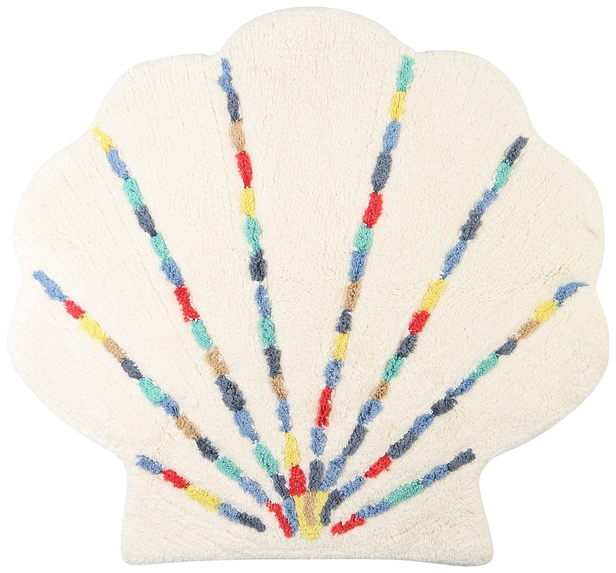 30x26 Happiness Comes in Waves Bath Rug