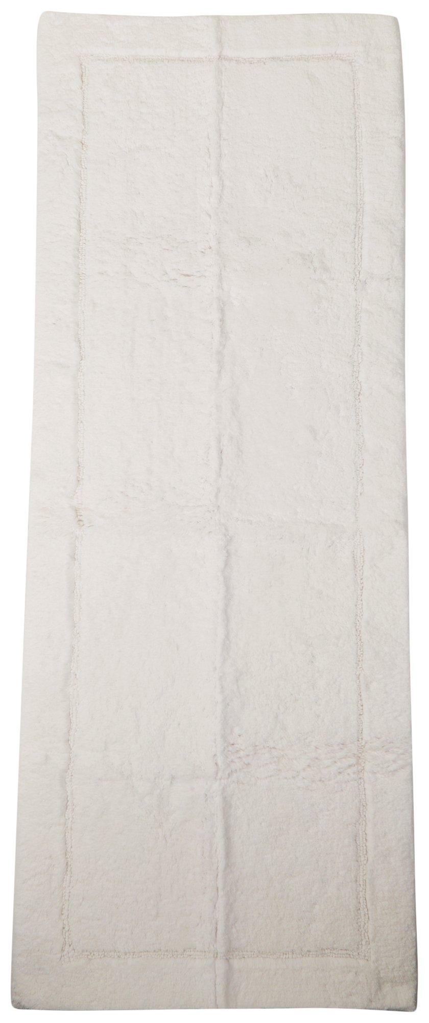 Madison Park Lasso Cotton Chenille Chain Stitch Rug 17x24 / White