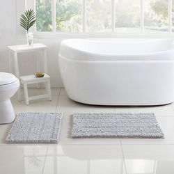 Victoria Classics 2pc Solid Plush Bath Mats