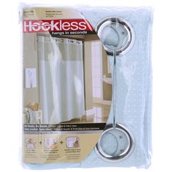 71x74 Waffle Hookless Shower Curtain