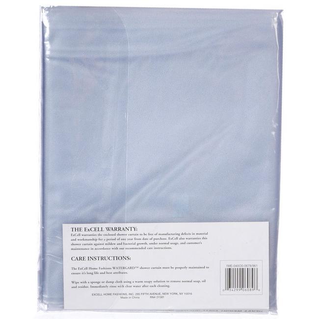 Clorox Medium Weight Frosty Shower, Excell Shower Curtain Liner With Suction Cups