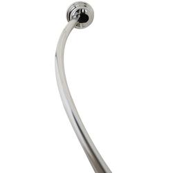 72 in. Aluminum Dual Mount Curved Shower Rod