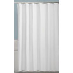Zenna Home Solid Waterproof Fabric Shower Curtain