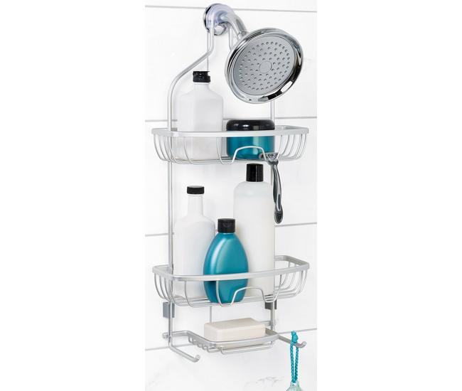 Splash Home Shower Caddy Bathroom Hanging Head Two Basket