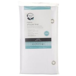 Zenna Home Solid Fabric Shower Liner