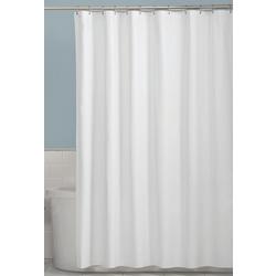Basic Solid Fabric Shower Curtain