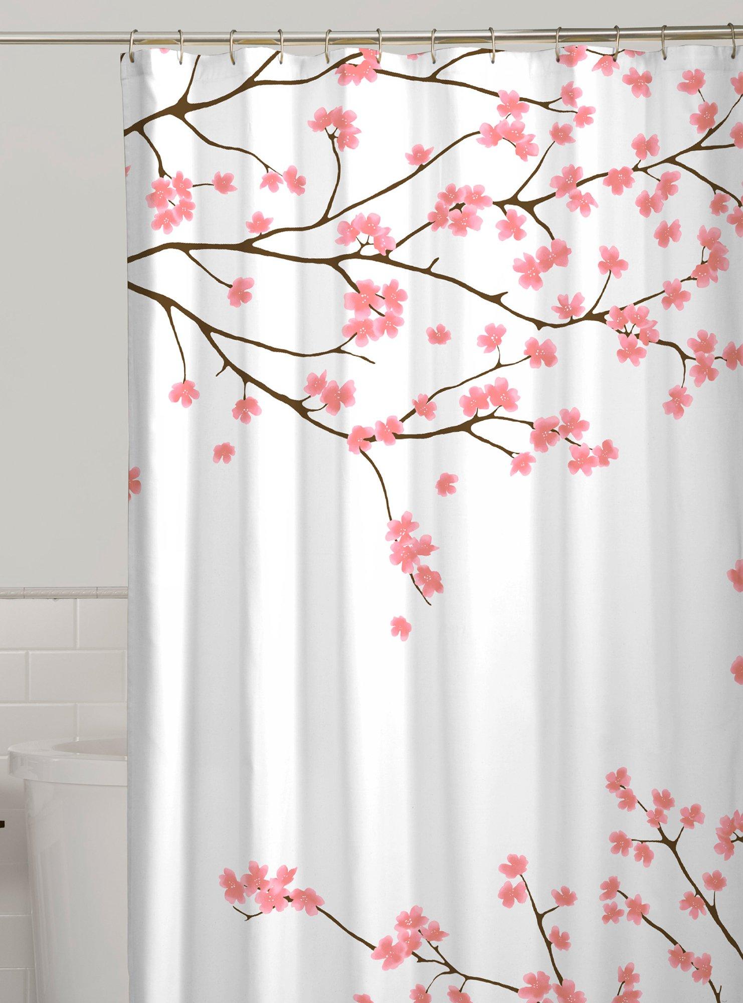 Zenna Home Cherry Blossoms Fabric Shower Curtain One Size | eBay