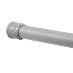 Zenna Home Grey Steel Twist Shower Rod