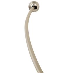 72 in. Satin Nickel Dual Mount Curved Shower Rod