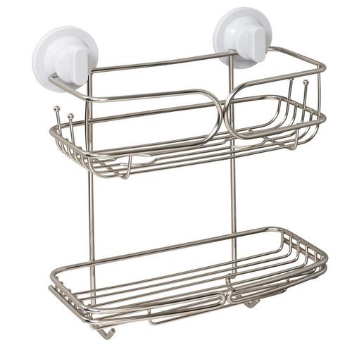 Dual Mount Rust Proof Two Tier Shower Caddy