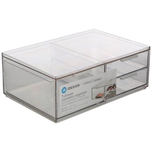 3 Drawer Stackable Cosmetic Organizer