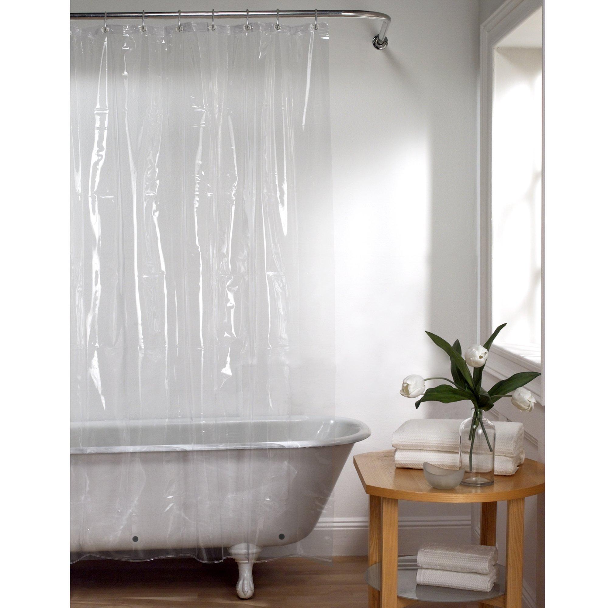 Dainty Home 70 x 72 Stella Embroidered Shower Curtain in Silver