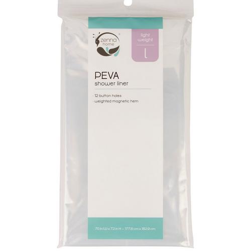 Zenna Home Solid Lightweight PEVA Shower Liner