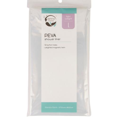 Zenna Home Frosted Lightweight PEVA Shower Liner
