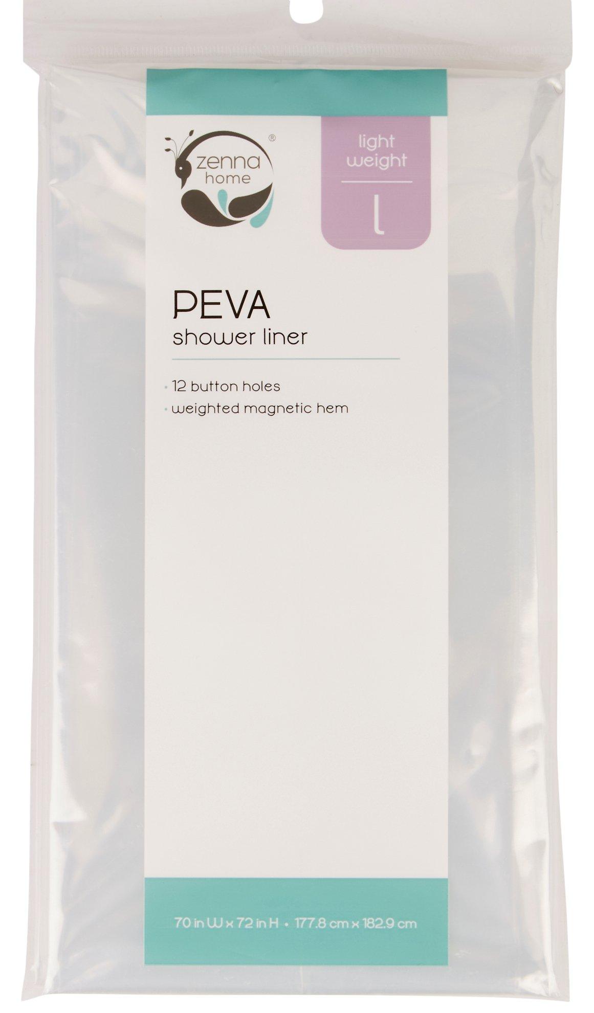 Clear Lightweight PEVA Shower Liner