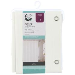 White Heavyweight PEVA Shower Liner