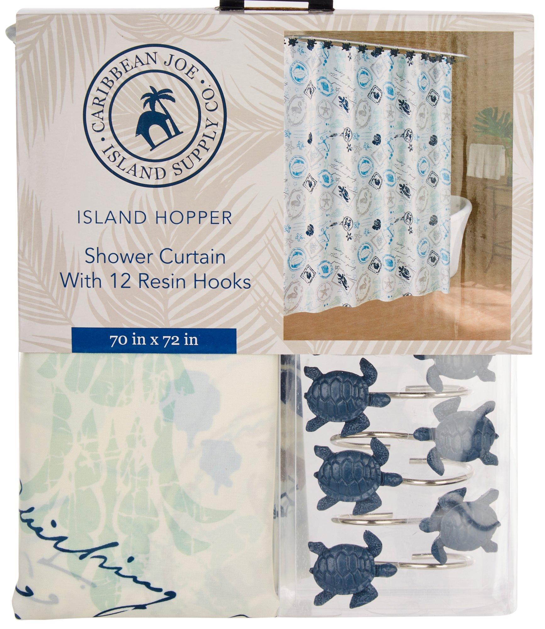 13 Pc Island Hopper Shower Curtain Set
