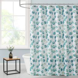 72x72 Watercolor Leaf Design Shower Curtain