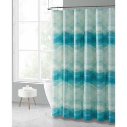 VCNY Home Abstract Wave Shower Curtain