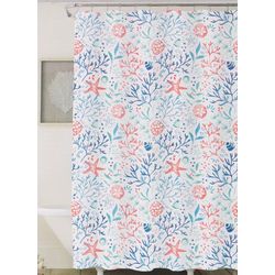 Brooklyn Bath & Co Starfish Reef Jacquard Shower Curtain Set