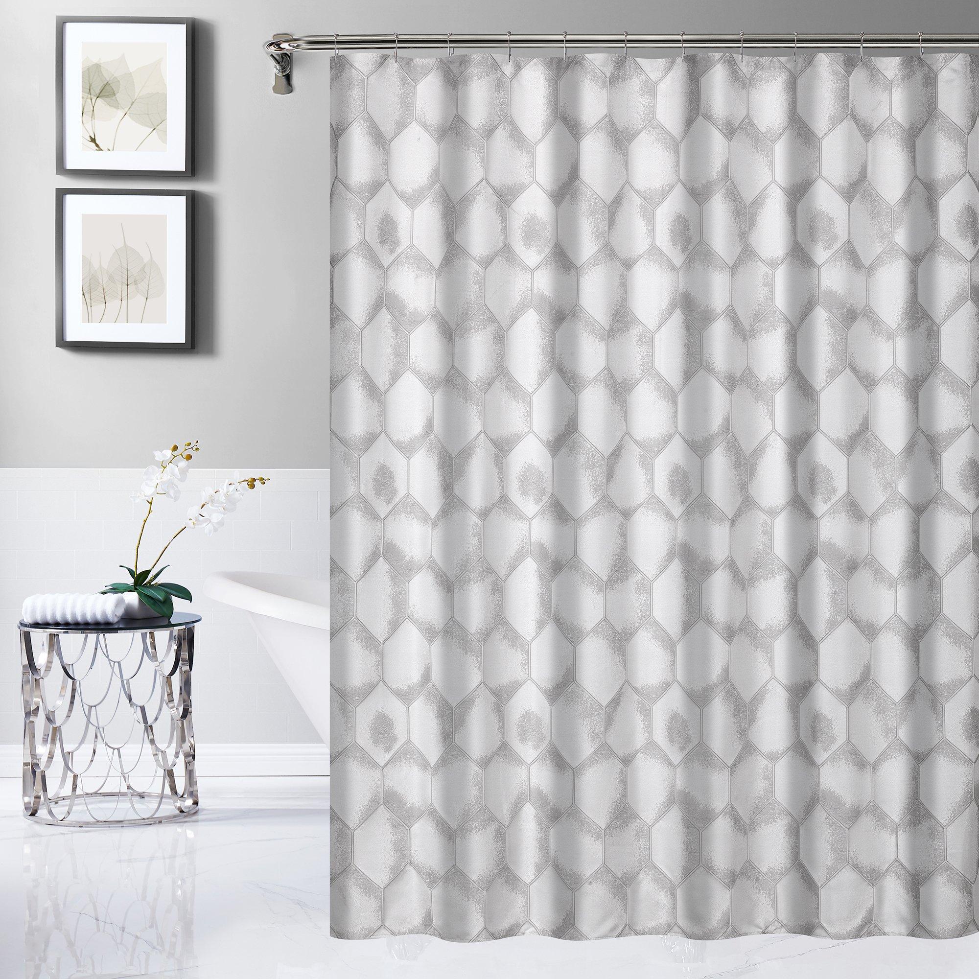 Modern Tonel Geometric Shower Curtain